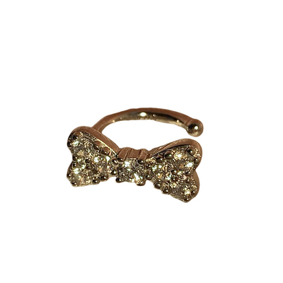 s925银针蝴蝶结耳骨夹