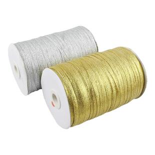 20码4mm宽彩葱织带金银葱带丝带礼品盒包装diy材料包耳饰流苏配件