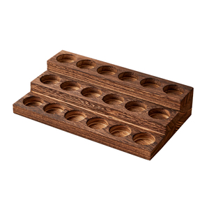 实木摆放架阶梯架置物架精油收纳盒展示架精油陈列架桌面化妆品架