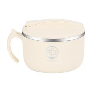 广意304不锈钢泡面碗带盖可沥水饭碗学生上班族大容量碗GY8540