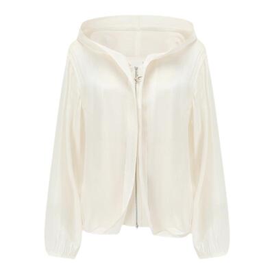 deepmoss缎感水泽百搭连帽外套