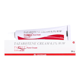 0.1他扎罗汀祛痘软膏进口Tazret格伦马克凝痘痘坑痤疮银屑病20g