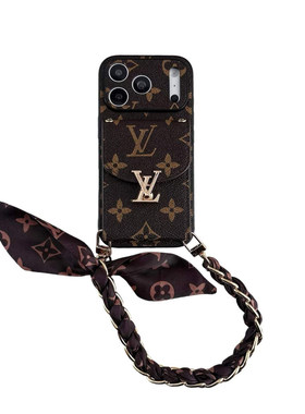 适用苹果iPhone17ProMax老花手机壳华为mate80卡包式带补妆镜荣耀oppo小米vivo时尚女款高级感丝巾手提斜挎