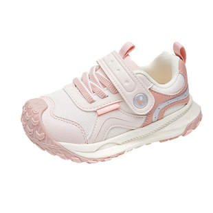 开心娃2025秋季网面透气舒适运动鞋中小童轻便防滑魔术贴休闲鞋子