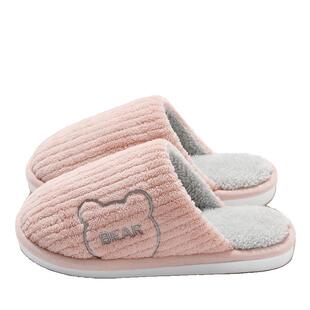 棉拖鞋室内家居女士秋冬季2024毛绒防滑新款厚底拖鞋冬天居家冬日