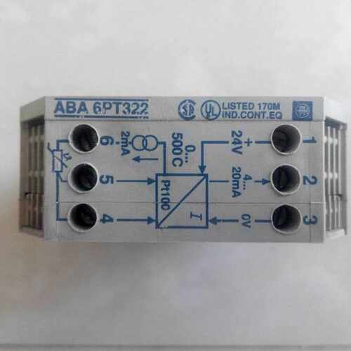 议价TE 施耐德 ABA 6PT322 温度信号接口模块（0-500C ,4-20mA）
