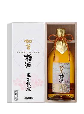 日本进口万岁乐加贺梅酒礼盒装