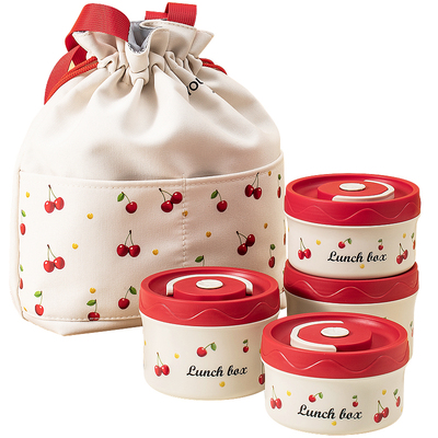 陶瓷饭盒上班族可微波炉加热专用