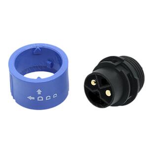 M23插头电动锂电池共享单三轮车充电公母座电瓶车接头储能连接器