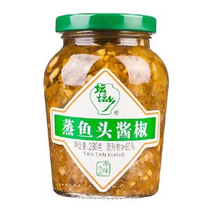单品包邮！坛坛乡开味拌饭辣椒酱青剁椒湖南特产 蒸鱼头剁椒酱