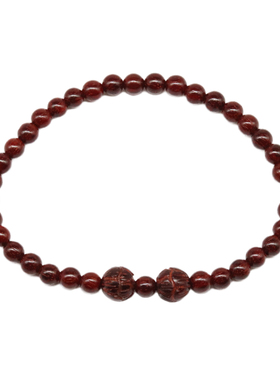 天然正宗印度小叶紫檀手串佛珠细手链女复古细森系简约民族风文艺