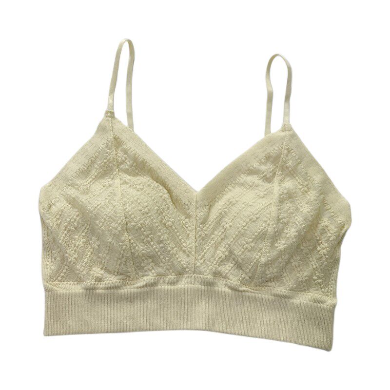 蕾丝纯棉兔耳朵超薄乳胶垫抹胸