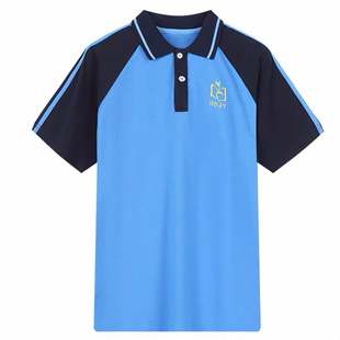 惠东县校服套装男女同款中小学生夏季透气吸湿排汗运动POLO衫套装