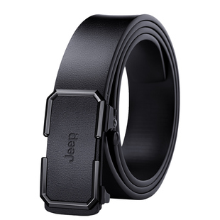 jeep吉普皮带男士真皮无牙内穿自动扣复古休闲牛皮高档裤腰带男款