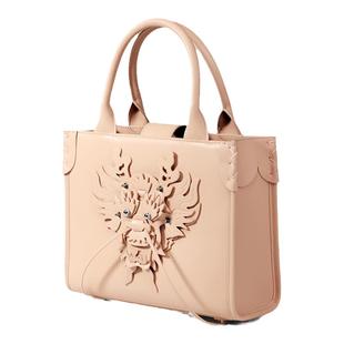 VIVIENNE TAM by GOFEFE联名中国风斜挎包立体编织龙头轻奢托特包