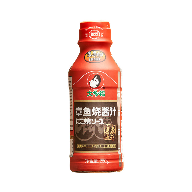 大多福章鱼小丸子酱汁日式调味料家用大阪烧照烧酱煎蛋酱章鱼烧酱