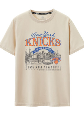 2026短袖T恤布伦森衣服印花纽约尼克斯夺冠纪念总冠军篮球KNICKS