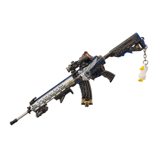 三角洲行游戏腾龙无垢合金突击步枪模型可拆卸小枪玩具金属摆件