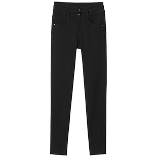 Miss Sixty2026春季新款牛仔裤女双扣紧身提臀铅笔裤四面弹小黑裤