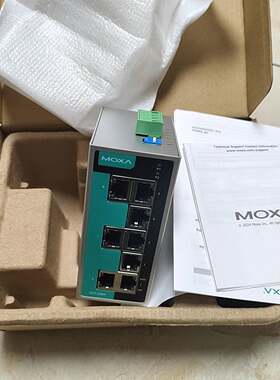 可维修议价  MOXAEDS208A工业交换机8口百兆2.1.0版原装带包