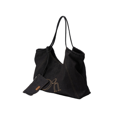 丹宁牛仔托特包大容量通勤轻量