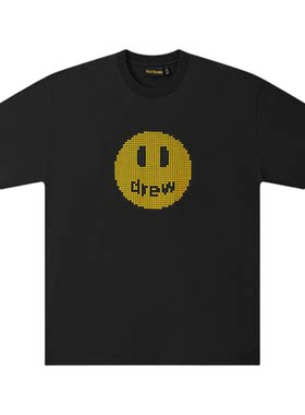 drewhouse像素笑脸纯棉短袖T恤