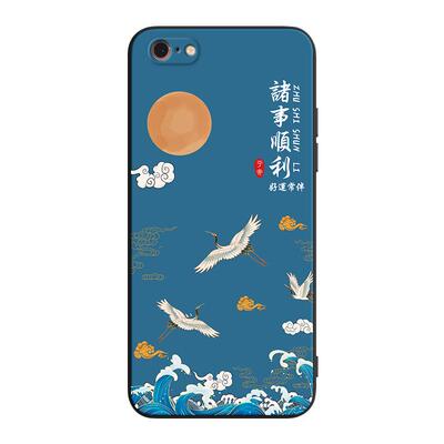 秋昊适用于iPhone6sPlus镜头全包手机壳a1524新款防摔保护套apple6plus气质艺术a1699国潮风a1687简约时尚气
