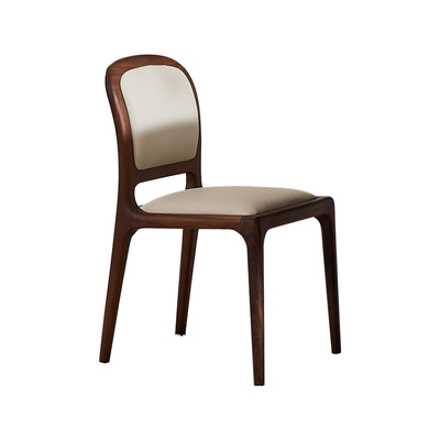 迪美尔乌金木黑胡桃木色实木餐椅