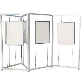 折叠书画展板移动展示架艺术挂画板摄影书法美术展览墙隔断屏风架