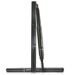 韩国thesaem得鲜眉笔防水不脱色持久自然深棕色灰褐色灰棕色扁头