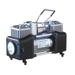 荣事达车载充气泵打气泵小轿车便携式轮胎大功率电动双缸高压车用