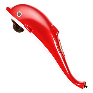 海豚按摩器棒电动手持式肩颈敲打颈椎腰部全身经络背部震动捶背仪