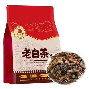 印象堂茶叶老白茶老寿眉高山陈年老白茶散茶袋装120g送礼自己喝