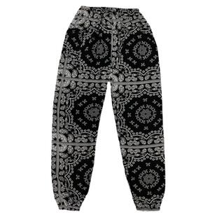 棉绸睡裤男士薄款棉绸收口裤网红爆款居家可外穿人造棉裤子加大码