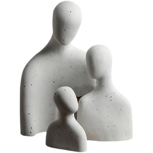简约抽象人物艺术陶瓷摆件家居情侣结婚纪念生日礼物创意礼品新品