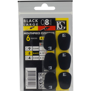 法国BG单簧管牙垫黑管胶木金属笛头牙贴黑色透明6片装0.4/0.8mm