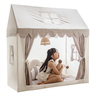 儿童帐篷室内家用纯棉宝宝游戏屋男孩女孩可拆洗玩具屋小房子城堡