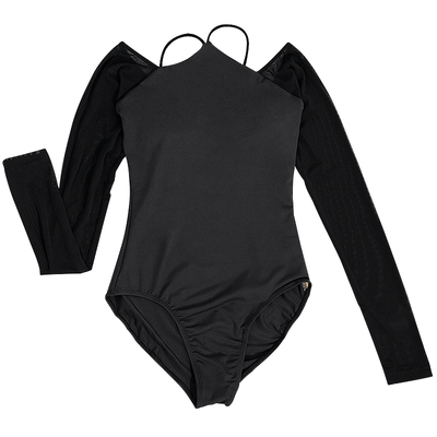 柠檬新款成人长袖舞蹈练功连体服