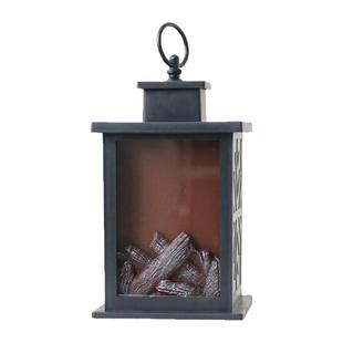 诚艺仿真火焰灯电脑桌面氛围小夜灯卧室火炉壁炉台灯装饰篝火摆件