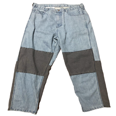 bttjob拼接斜纹edc牛仔裤