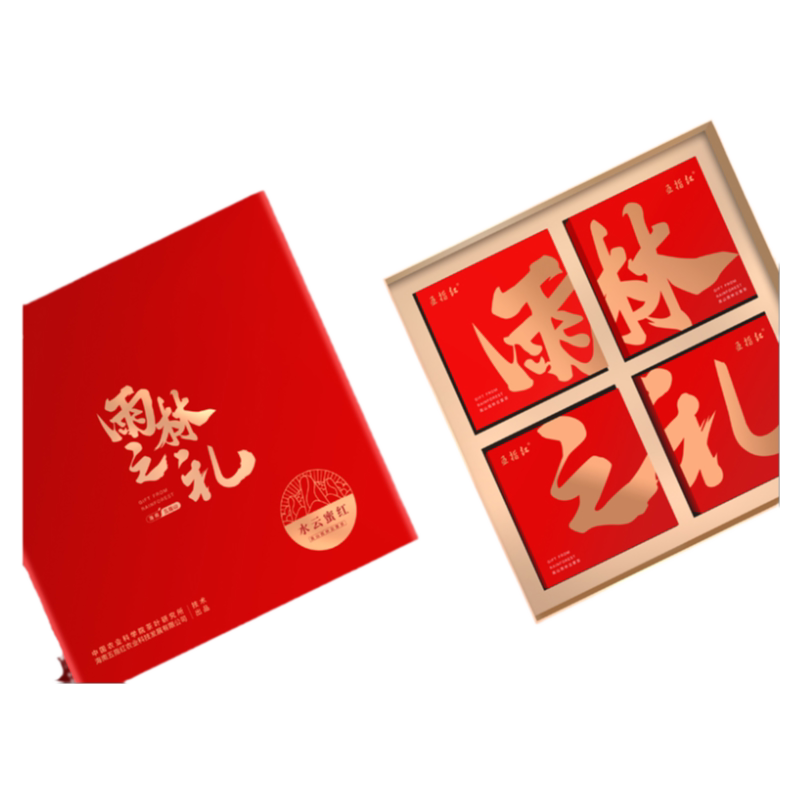 五指红海南红茶年货礼盒装送礼水特色产区红茶