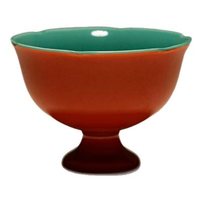 里作故宫红高足花口主人杯