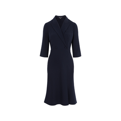 MARYLING翻驳领西装领鱼尾连衣裙