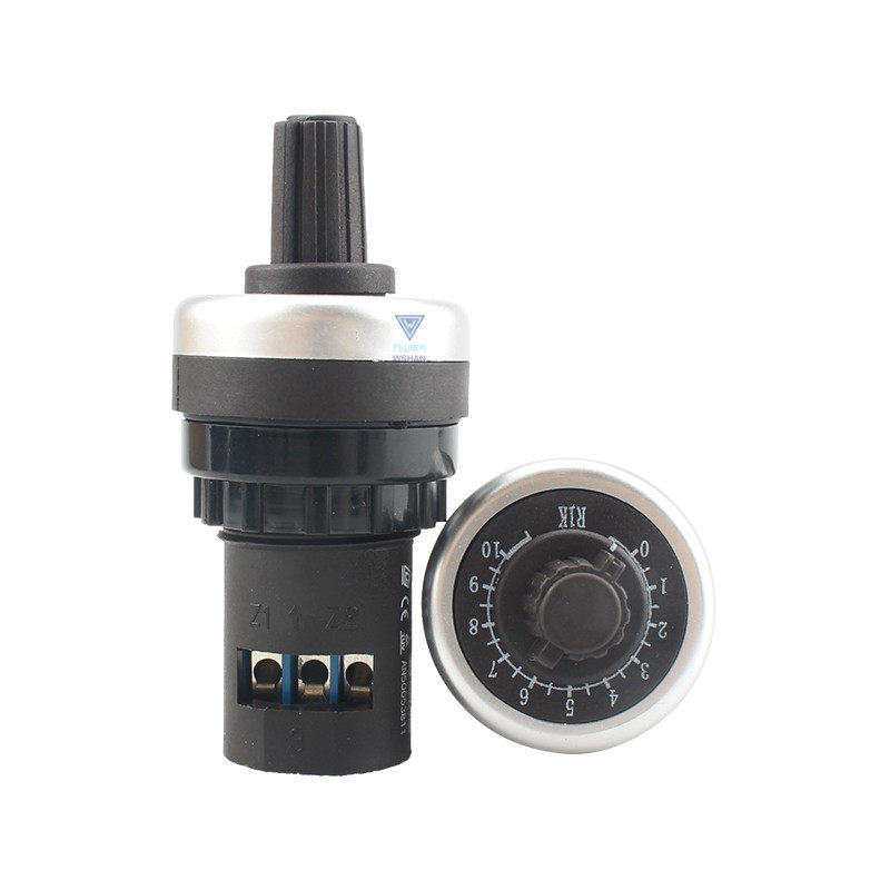 LA42DWQ-22精密可调电位器旋钮开关22mm孔调速器变频器1K2K3K5K