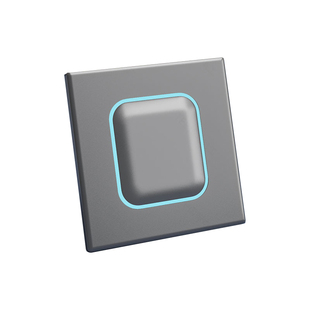 国际电工86型灰色哑光开关插座面板家用带LED灯暗装一开双控五孔