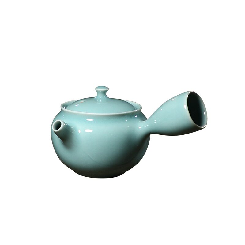 正品龙泉青瓷日式侧把壶功夫茶具