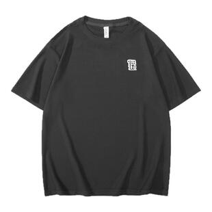 弹力冰丝凉感短袖t恤男士夏季2026新款美式休闲刺绣上衣半袖男款