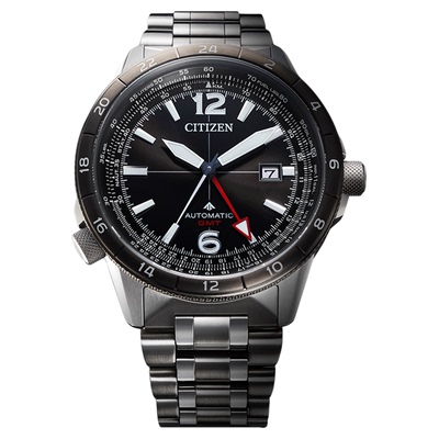 西铁城GMT功能自动机械男士腕表