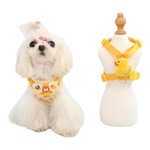 中小型犬遛狗绳狗狗胸背牵引绳泰迪博美比熊胸背带狗绳套猫咪牵引