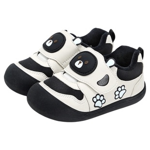 泰兰尼斯学步鞋男宝宝冬季新款童鞋包头防踢机能鞋加绒保暖女童鞋